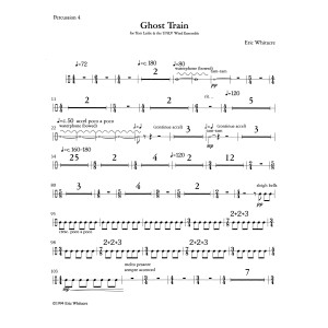 Ghost Train Trilogy - Complete Set (Three Movements) - Percussion 4
