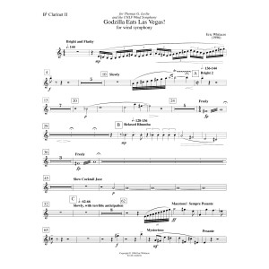 Godzilla Eats Las Vegas! - Bb Clarinet 2