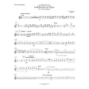 Godzilla Eats Las Vegas! - Tenor Saxophone