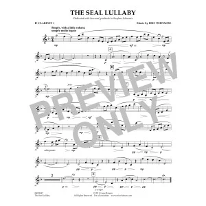The Seal Lullaby - Bb Clarinet 1