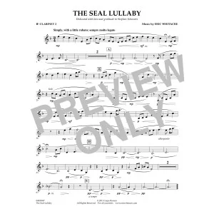The Seal Lullaby - Bb Clarinet 2