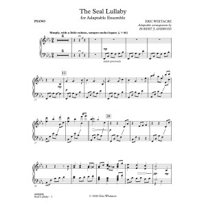 The Seal Lullaby (for Flexible Wind Band) (arr. Robert J. Ambrose) - Piano