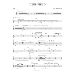 Deep Field (adapted for Wind Ensemble, Choir, and Smartphone App) - Flute 2