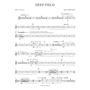 Deep Field (adapted for Wind Ensemble, Choir, and Smartphone App) - Flute 3/Piccolo