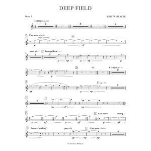 Deep Field (adapted for Wind Ensemble, Choir, and Smartphone App) - Oboe 1