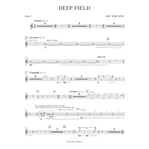 Deep Field (adapted for Wind Ensemble, Choir, and Smartphone App) - Oboe 2