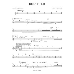 Deep Field (adapted for Wind Ensemble, Choir, and Smartphone App) - Oboe 3/English Horn