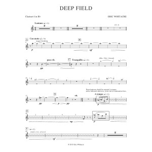 Deep Field (adapted for Wind Ensemble, Choir, and Smartphone App) - Bb Clarinet 4