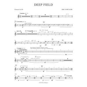 Deep Field (adapted for Wind Ensemble, Choir, and Smartphone App) - Bb Clarinet 6