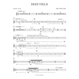 Deep Field (adapted for Wind Ensemble, Choir, and Smartphone App) - Bb Clarinet 7