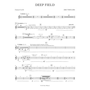 Deep Field (adapted for Wind Ensemble, Choir, and Smartphone App) - Bb Clarinet 8