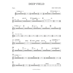 Deep Field (adapted for Wind Ensemble, Choir, and Smartphone App) - Organ