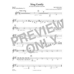 Sing Gently (for Flexible Wind Band) - Pt.5 - Bb Bass Cl/Baritone TC