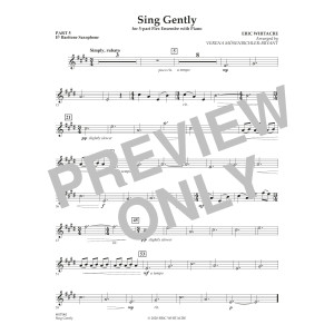 Sing Gently (for Flexible Wind Band) - Pt.5 - Eb Baritone Saxophone