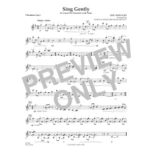 Sing Gently (for Flexible Wind Band) - Vibraphone