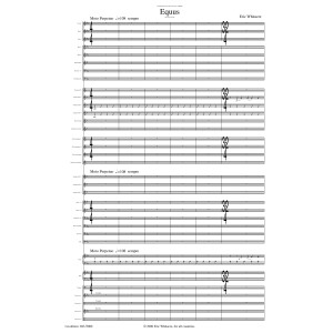Equus - Conductor Score (Full Score)