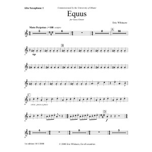 Equus - Eb Alto Saxophone 1