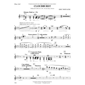 Cloudburst - Oboe 1 & 2