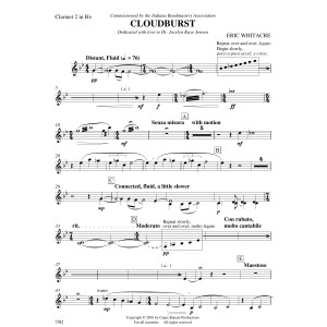 Cloudburst - Bb Clarinet 2