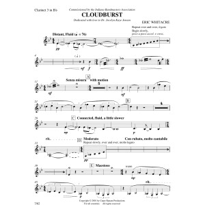 Cloudburst - Bb Clarinet 3