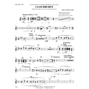 Cloudburst - Eb Alto Saxophone 1 & 2