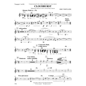 Cloudburst - Bb Trumpet 1