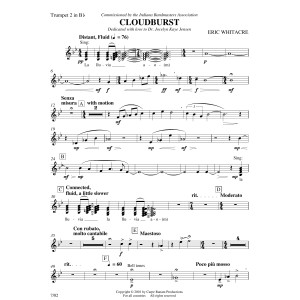 Cloudburst - Bb Trumpet 2