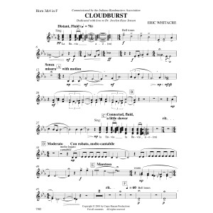 Cloudburst - F Horn 3 & 4