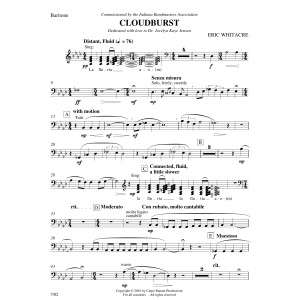 Cloudburst - Baritone