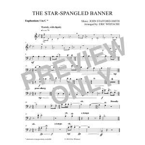 The Star-Spangled Banner (arr. Eric Whitacre) - Euphoniun 1 BC in C