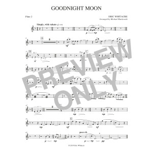 Goodnight Moon (arr. Michael Markowski) - Flute 2
