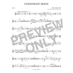 Goodnight Moon (arr. Michael Markowski) - Oboe 1