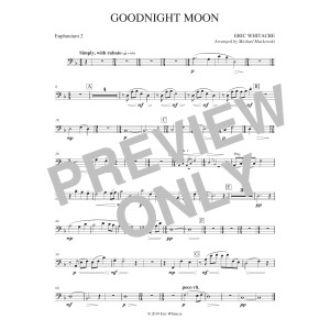 Goodnight Moon (arr. Michael Markowski) - Euphonium 2 in C