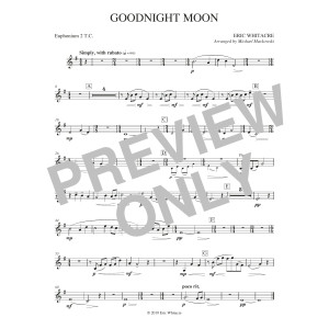 Goodnight Moon (arr. Michael Markowski) - Euphonium 2 in Bb
