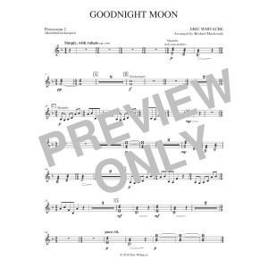Goodnight Moon (arr. Michael Markowski) - Percussion 2