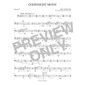 Goodnight Moon (arr. Michael Markowski) - Bassoon 2