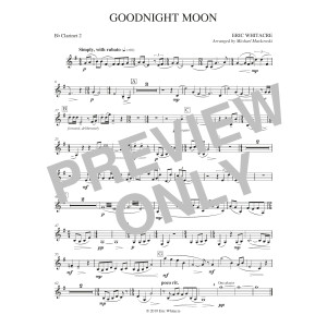 Goodnight Moon (arr. Michael Markowski) - Bb Clarinet 2