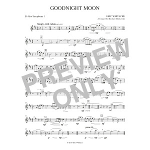 Goodnight Moon (arr. Michael Markowski) - Eb Alto Saxophone 1