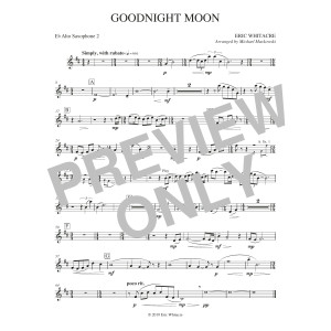 Goodnight Moon (arr. Michael Markowski) - Eb Alto Saxophone 2