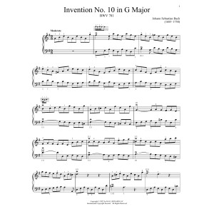 Invention No. 10 In G Major, BWV 781