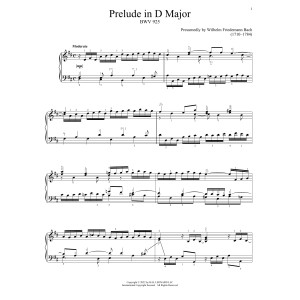 Prelude In D Major, BWV 925