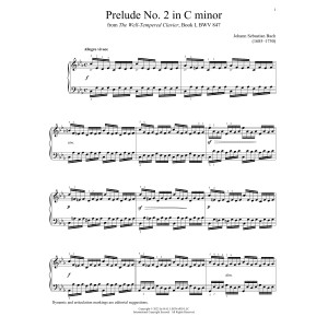 Prelude No. 2 In C Minor, BWV 847