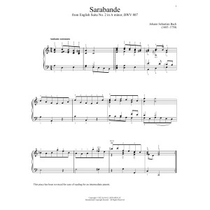 Sarabande, BWV 807