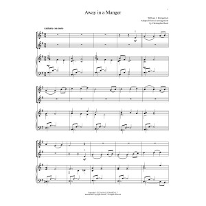 Away In A Manger (for Violin Duet and Piano)