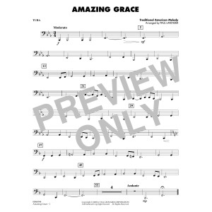 Amazing Grace (arr. Paul Lavender) - Tuba