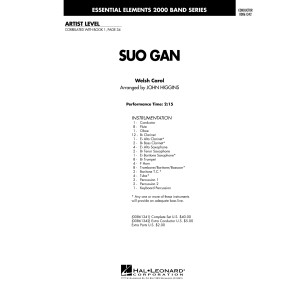 Suo Gân (arr. John Higgins) - Full Score