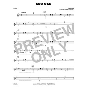 Suo Gân (arr. John Higgins) - Oboe