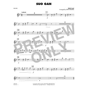 Suo Gân (arr. John Higgins) - Flute