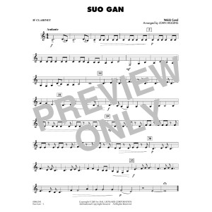 Suo Gân (arr. John Higgins) - Bb Clarinet