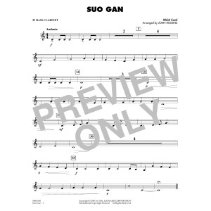 Suo Gân (arr. John Higgins) - Bb Bass Clarinet